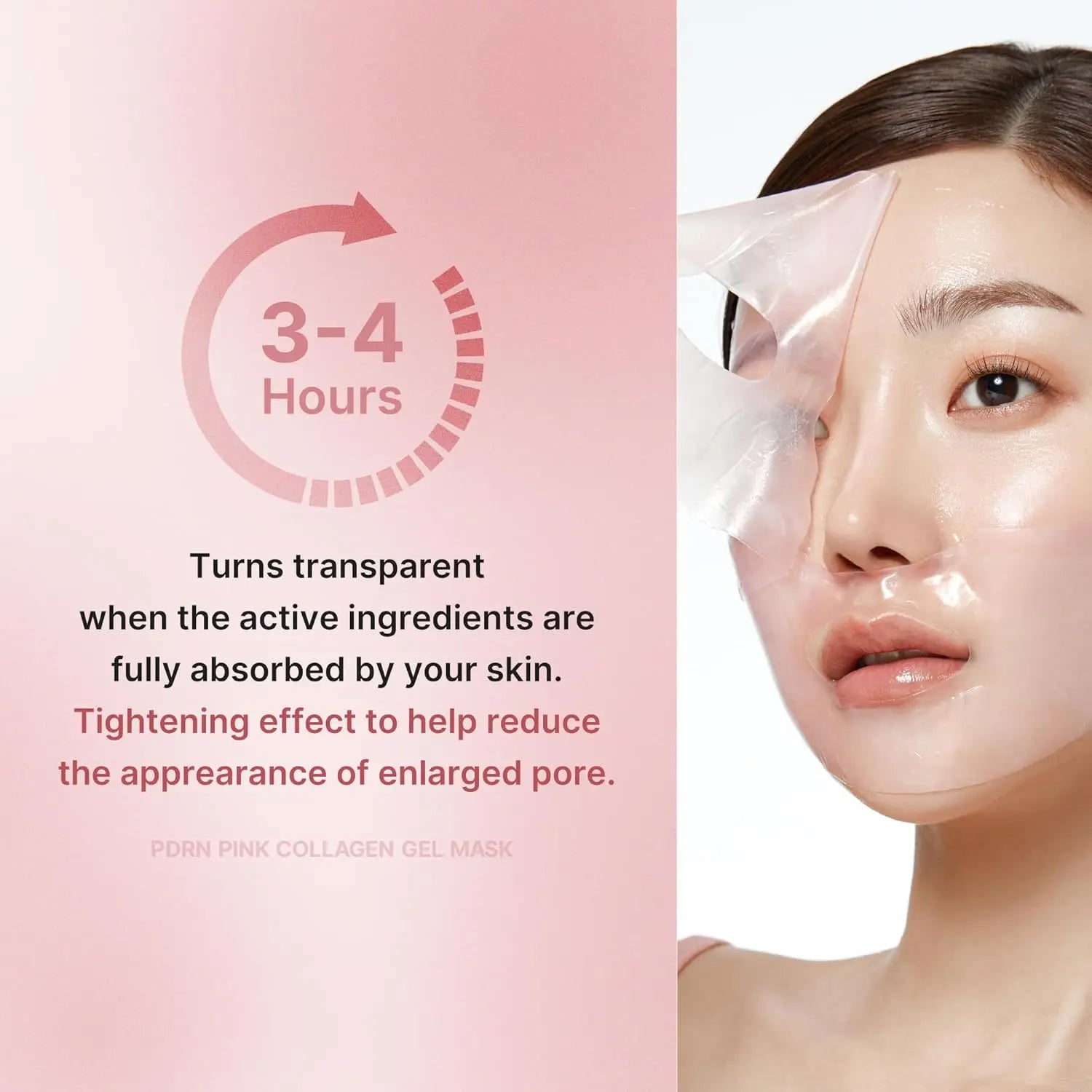 Salmon DNA PDRN pink collagen jelly gel mask overnight face mask skin- elasticity, hydrating, firming and moisturizing  28g, 4ea